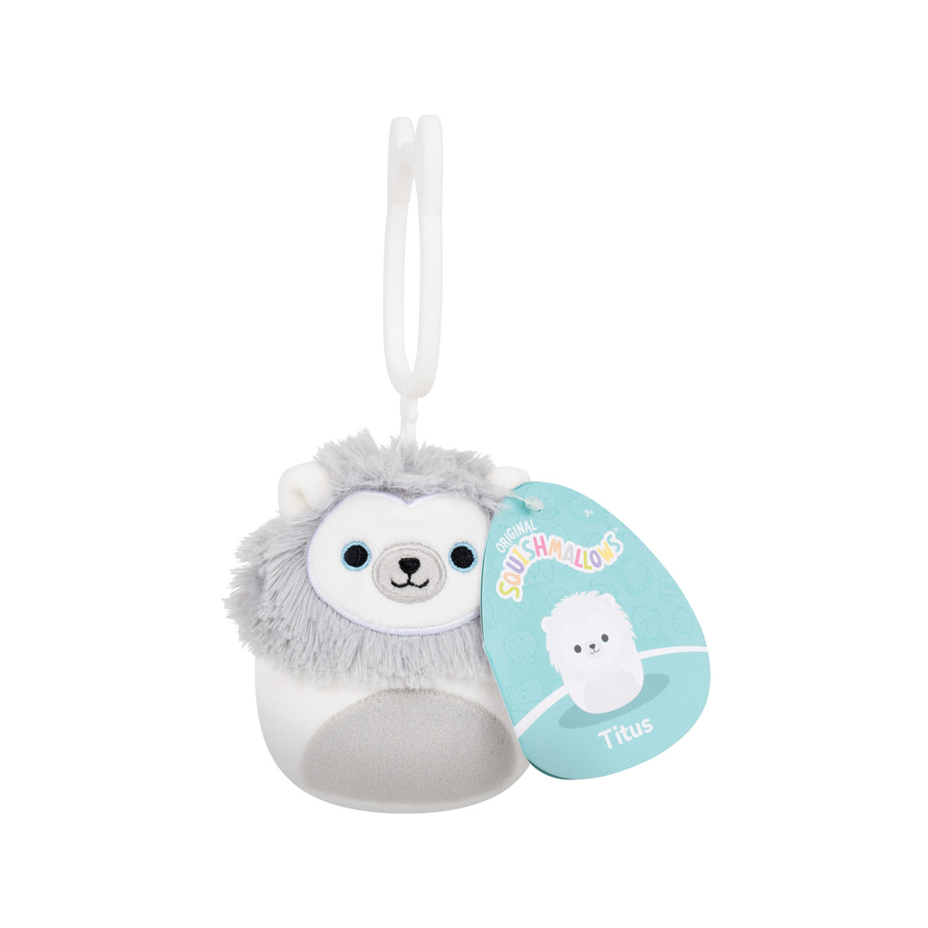 Squishmallows | Titus White Lion | 3.5 Inch Clip On Plush