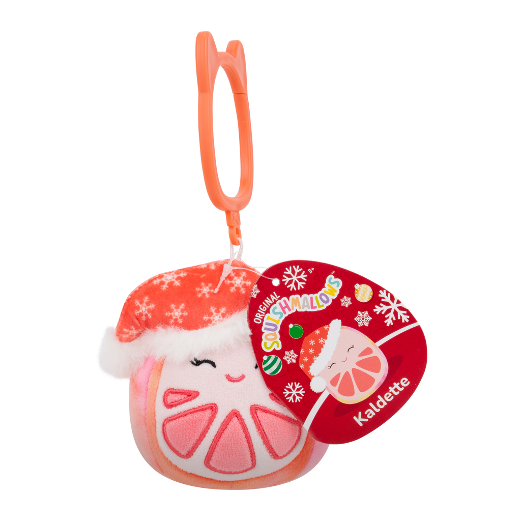 Squishmallows | Kaldette Christmas | 3.5 Inch Clip On Plush