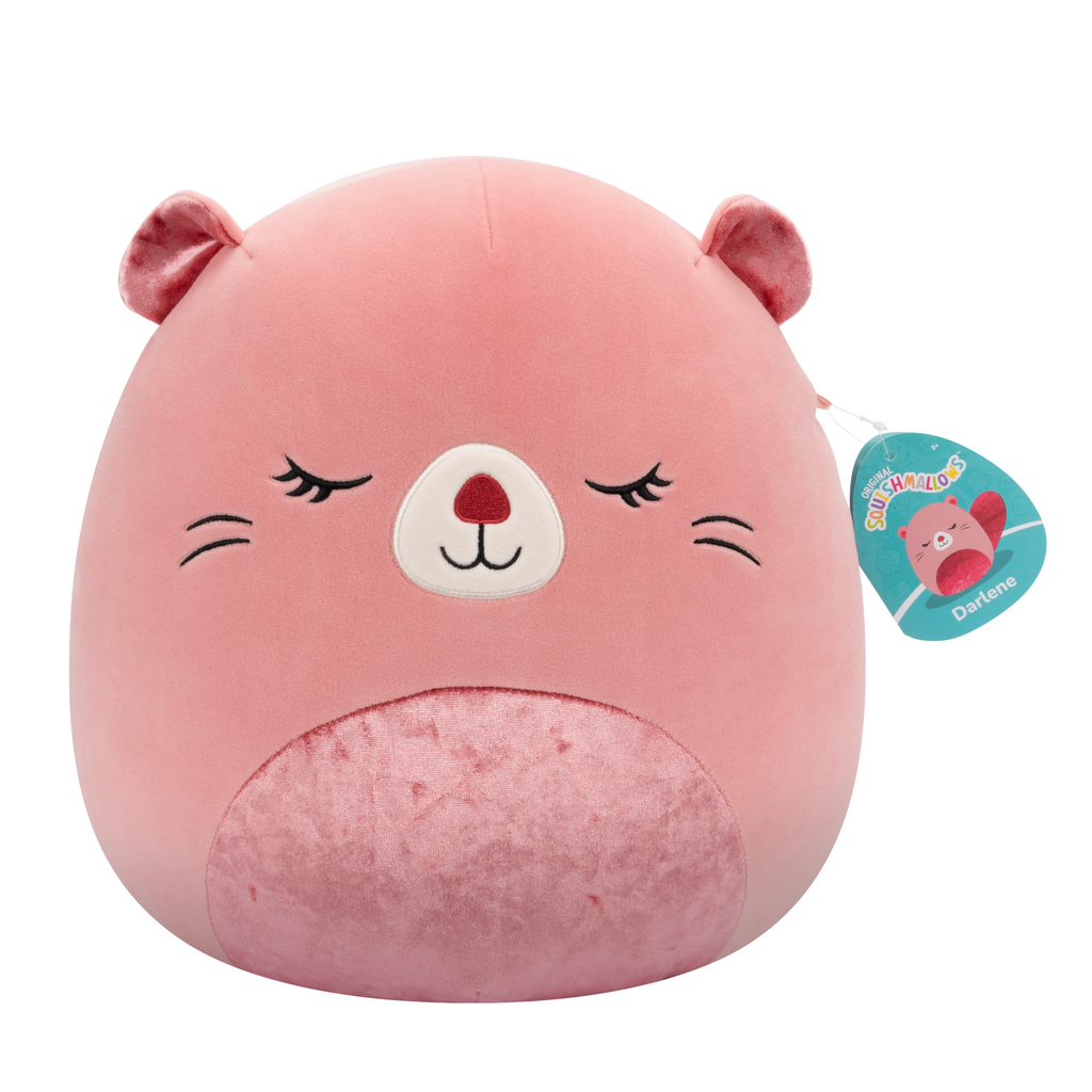 Darlene the Peach Tonal Beaver 12 inch plush Squishmallow.