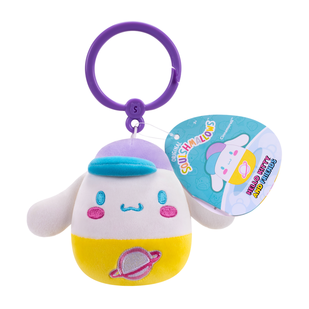 Squishmallows | Hello Kitty & Friends | Cinnamoroll | 3.5 Inch Clip On Plush
