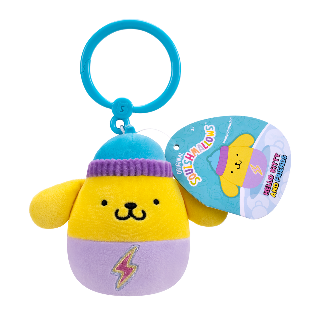 Squishmallows | Hello Kitty & Friends | Pompompurin | 3.5 Inch Clip On Plush