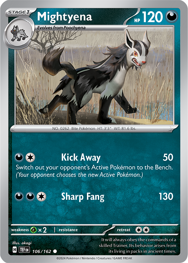 Pokemon TCG - Temporal Forces - #106 - Mightyena