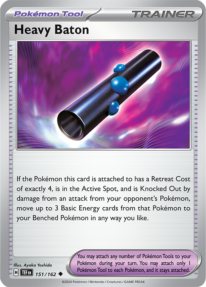 Pokemon TCG - Temporal Forces - #151 - Heavy Baton - Uncommon