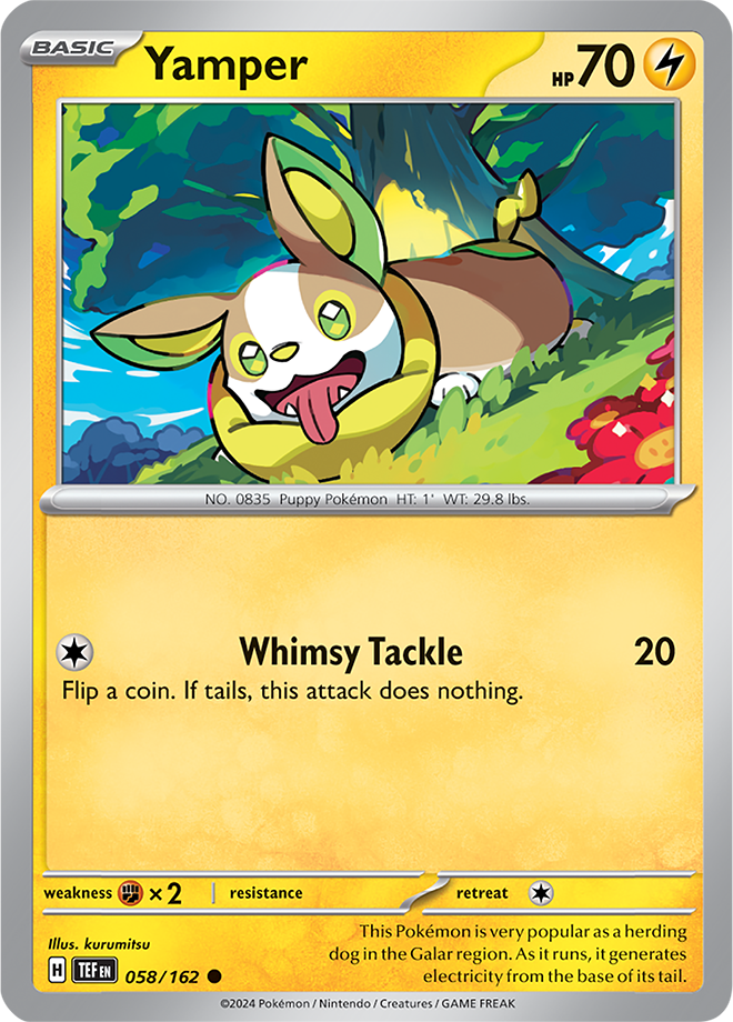 Pokemon TCG - Temporal Forces - #058 - Yamper