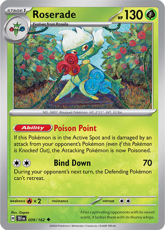 Pokemon TCG - Temporal Forces - #009 - Roserade