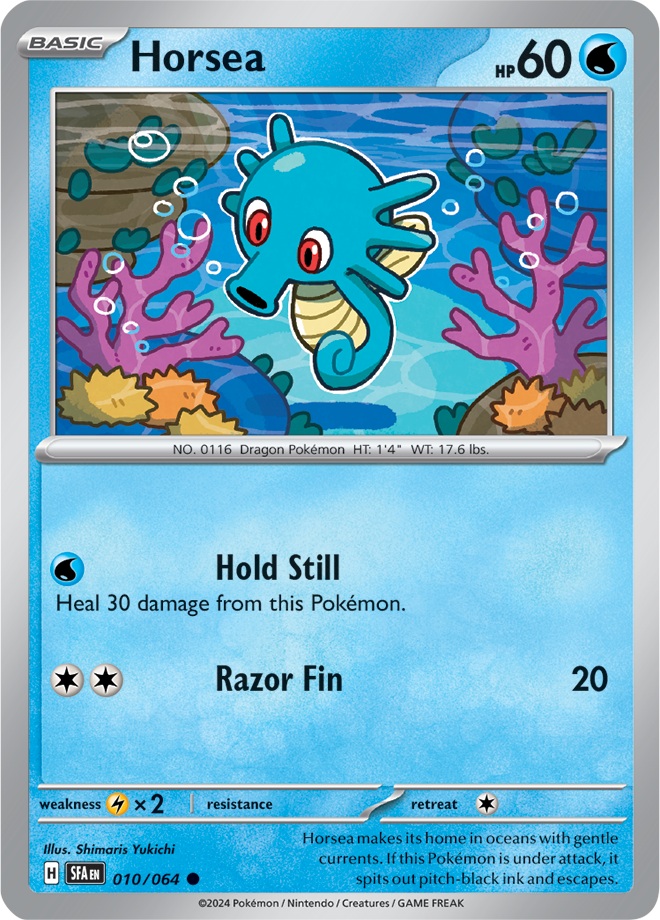 Pokemon TCG - Shrouded Fable - #010/064 - Horsea - Common