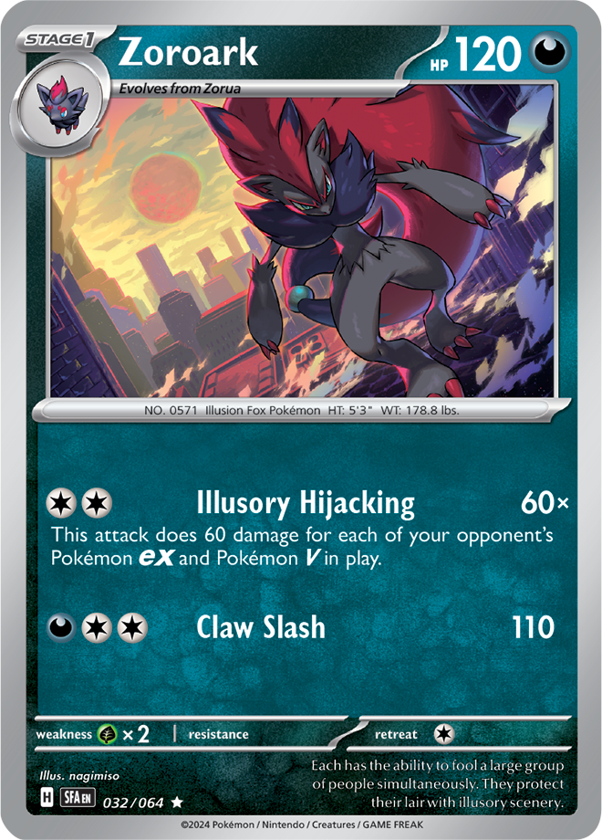 Pokemon TCG - Shrouded Fable - #032/064 - Zoroark - Rare