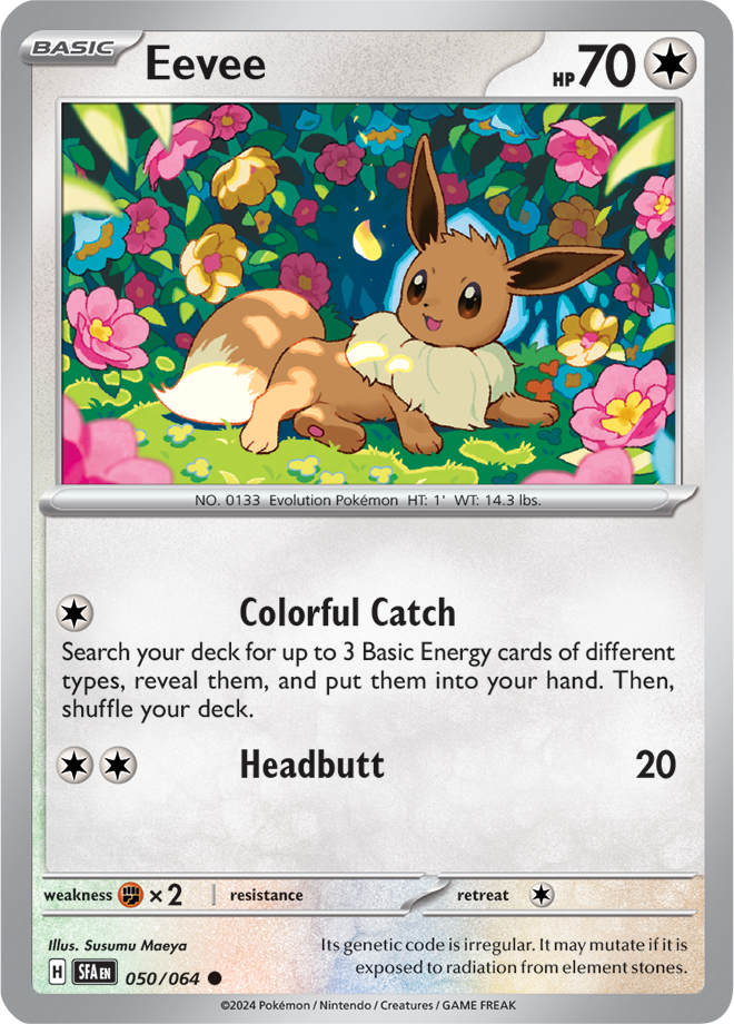 Pokemon TCG Shrouded Fable #050/064 Eevee Common
