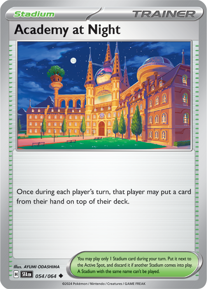 Pokemon TCG - Shrouded Fable - #054/064 - Academy at Night - Uncommon Funporium Pokemon TCG - Shrouded Fable - #054/064 - Academy at Night - Uncommon Funporium