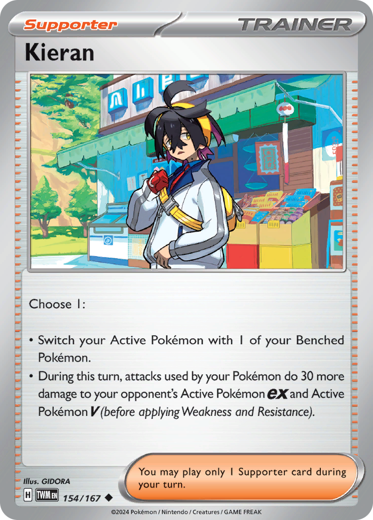 Pokemon TCG - Twilight Masquerade - #154 - Kieran