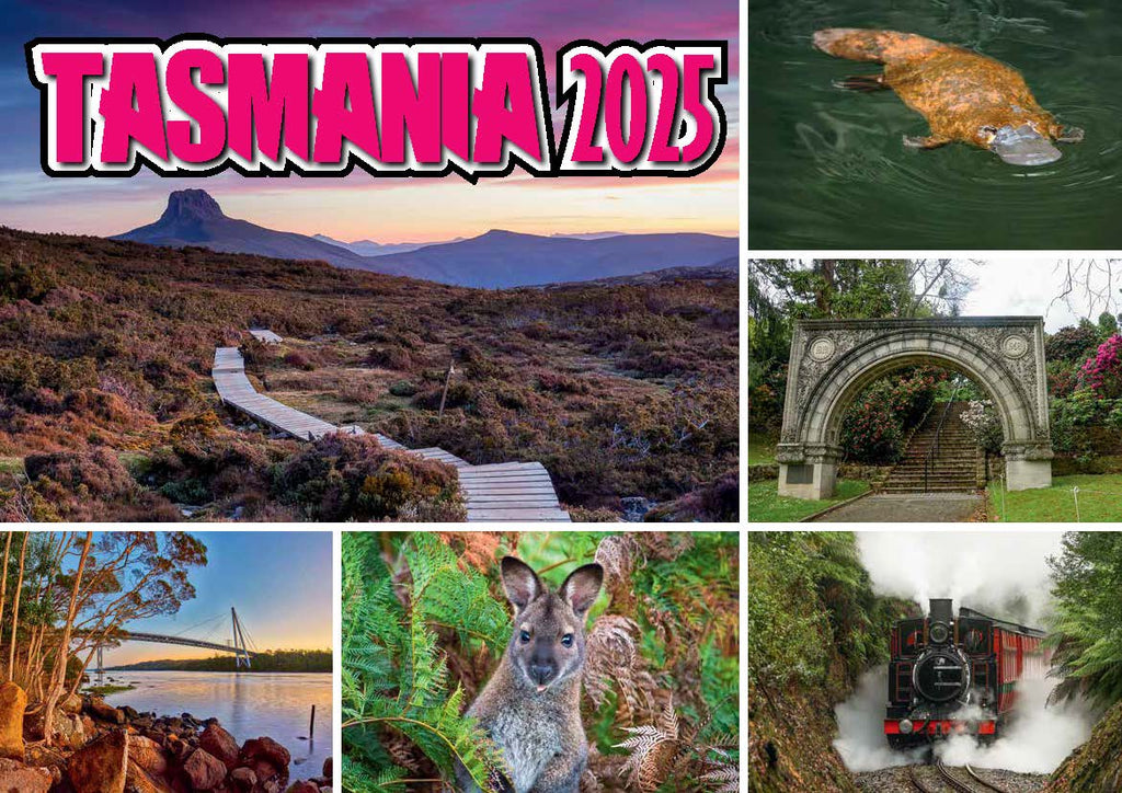 Tasmania 2025 A4 Calendar.