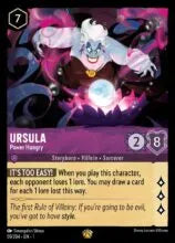 Lorcana - First Chapter - Ursula - Power Hungry - 59/204 - Legendary