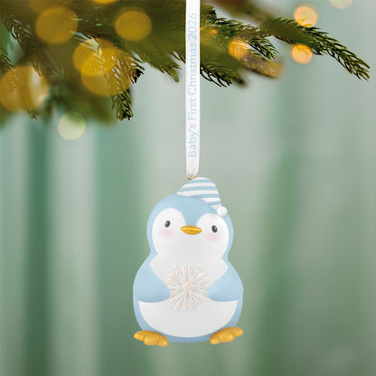 Baby Boy's First Christmas Penguin