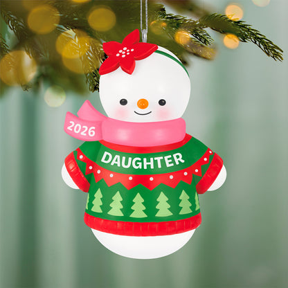 Daughter Snowman 2026