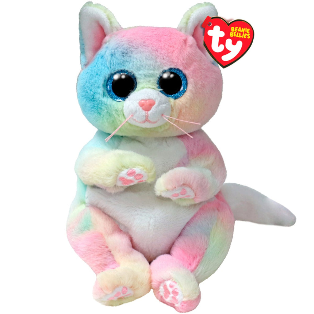 Jenni the Rainbow Cat | Regular Beanie Belly | TY Beanie Boos
