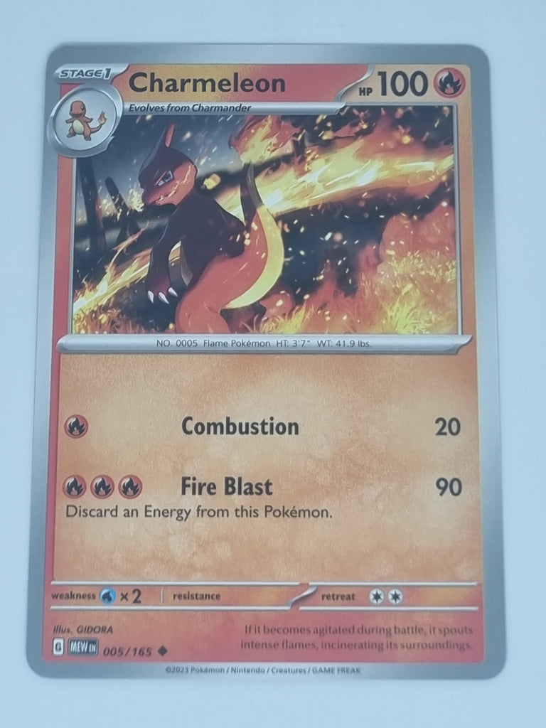 Pokemon TCG - Pokemon 151 - #005/165 - Charmeleon - Uncommon