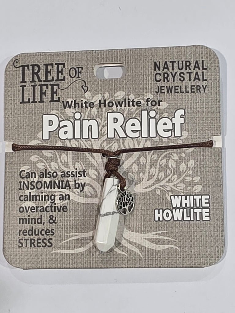 Tree of Life | Pain Relief | White Howlite Necklace | Natural Crystal Jewellery