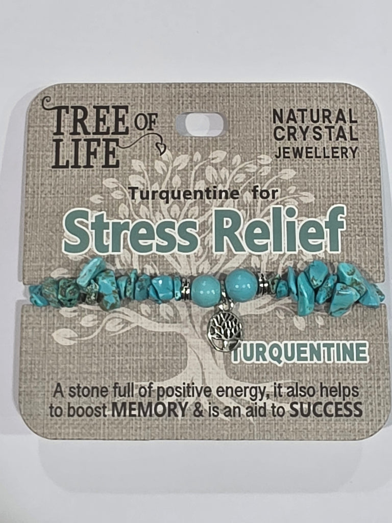 Tree of Life | Stress Relief | Turquentine Bracelet | Natural Crystal Jewellery