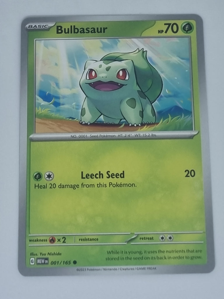 Pokemon TCG - Pokemon 151 - #001/165 - Bulbasaur - Common