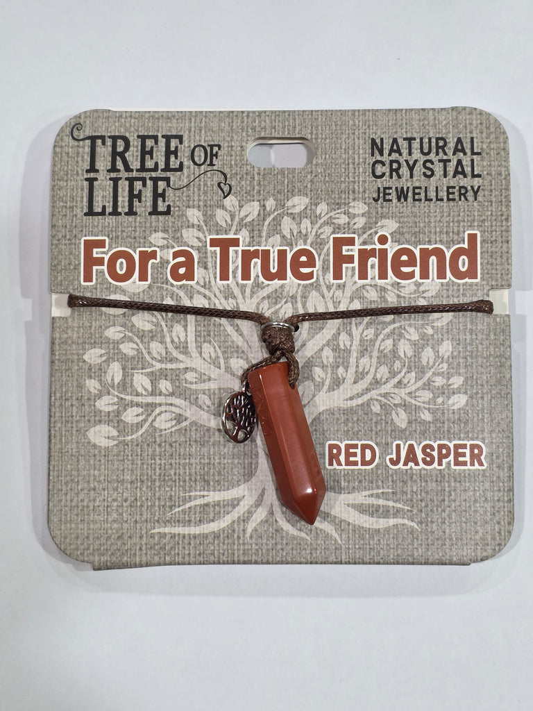 Tree of Life | True Friend | Red Jasper Necklace | Natural Crystal Jewellery