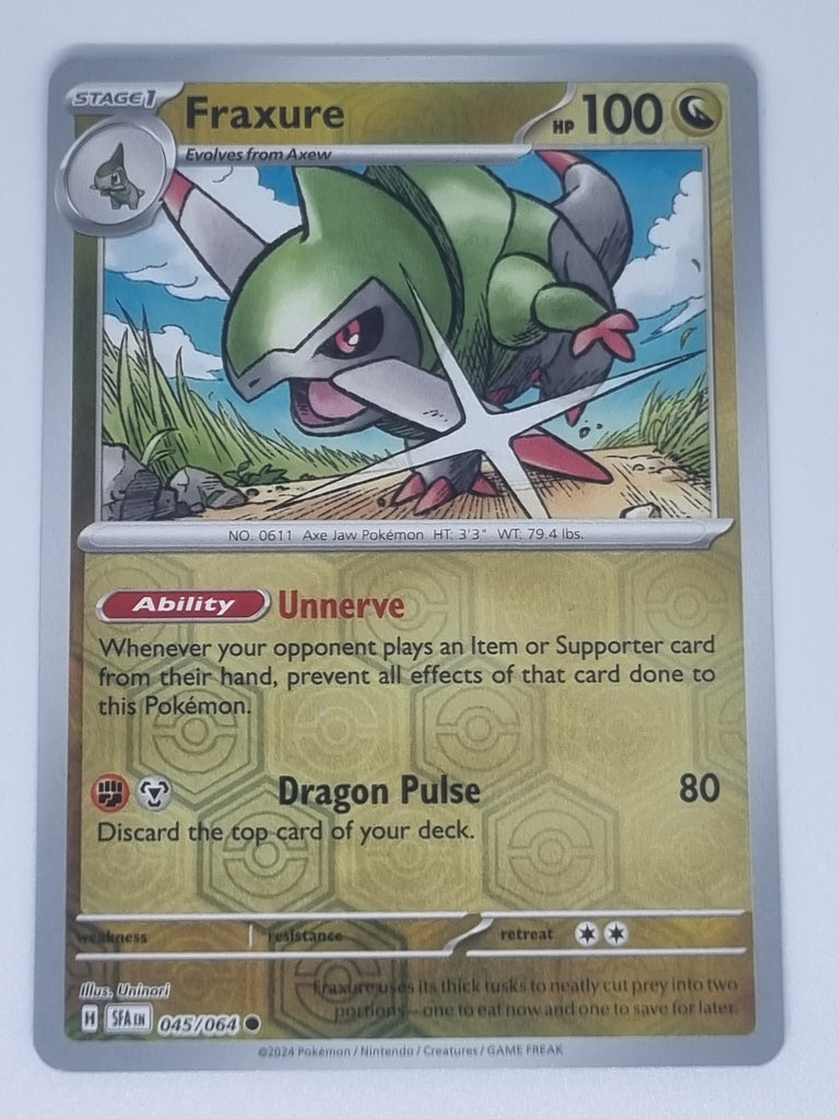 Pokemon TCG - Shrouded Fable - #045/064 - Fraxure - Reverse Holo - Common
