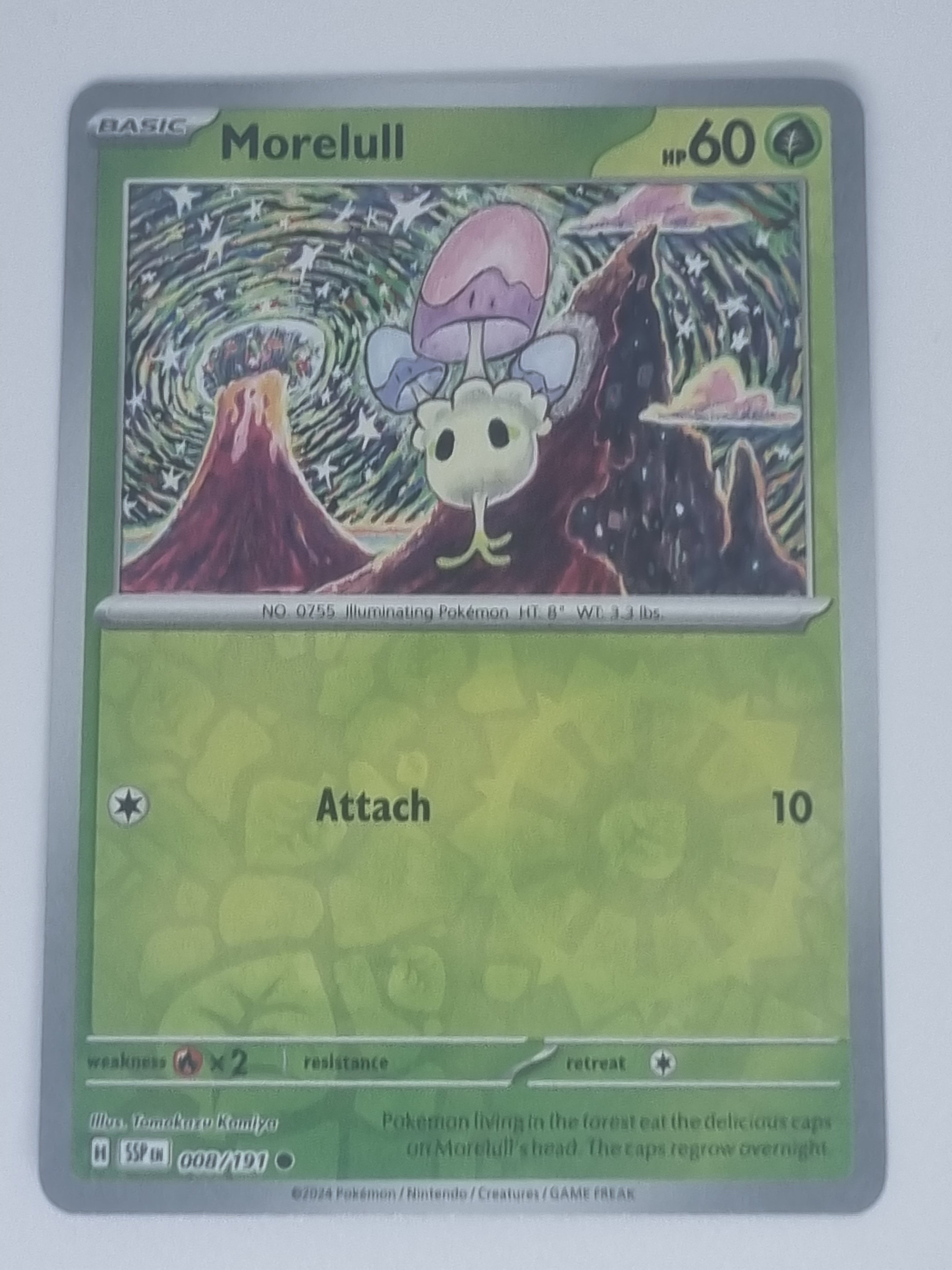 Pokemon TCG - Surging Sparks - #008/191 - Reverse Holo - Morelull