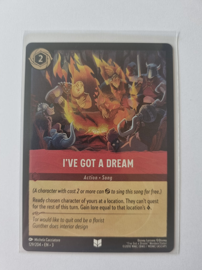Into the Inklands - FOIL - I've Got a Dream - 129/204 - Uncommon