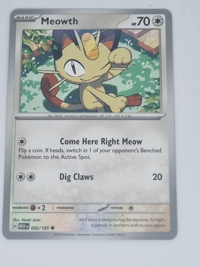 Pokemon TCG - Pokemon 151 - #052/165 - Meowth - Common