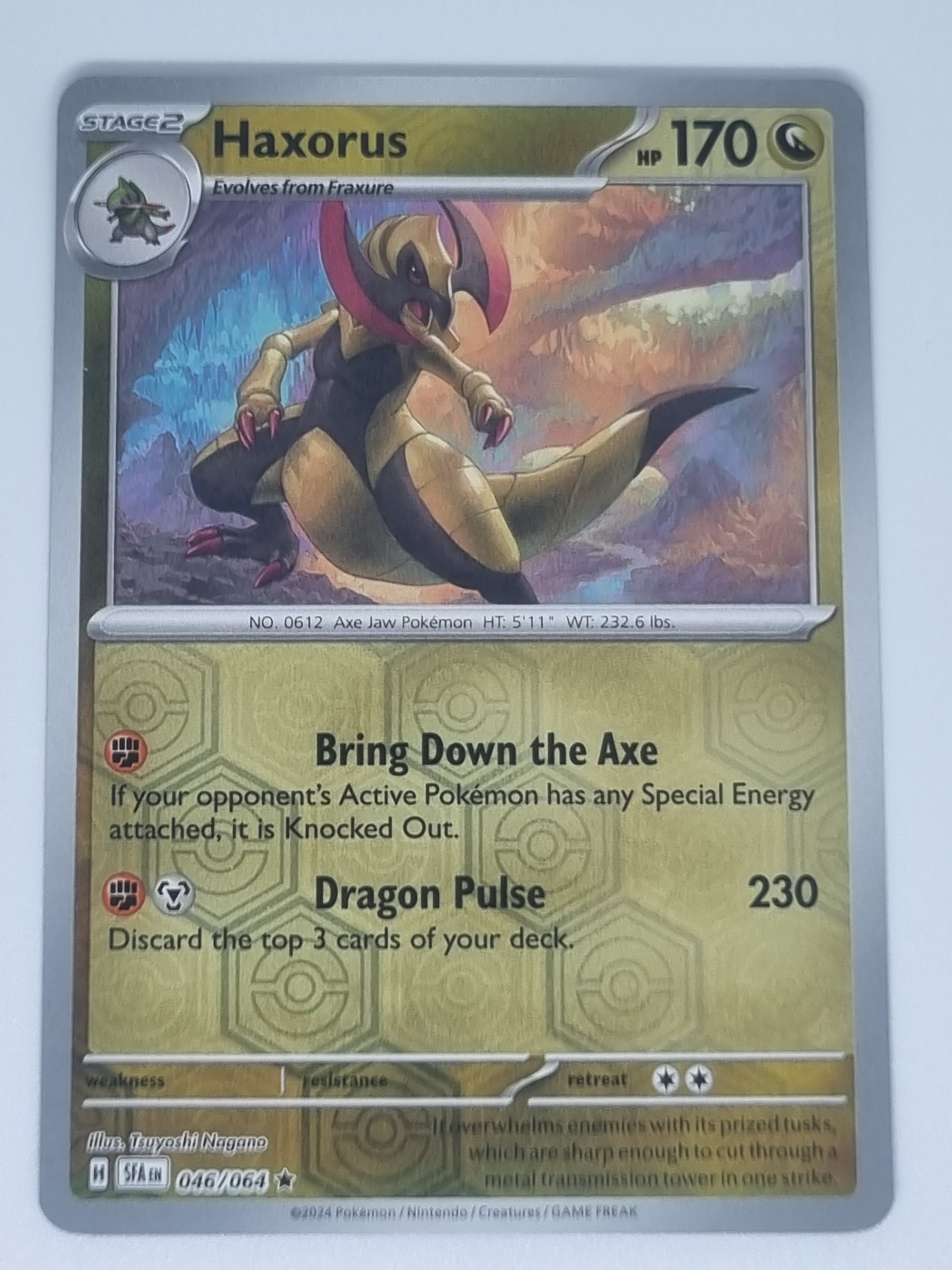 Pokemon TCG - Shrouded Fable - #046/064 - Haxorus - Reverse Holo - Rar Funporium Pokemon TCG - Shrouded Fable - #046/064 - Haxorus - Reverse Holo - Rar Funporium