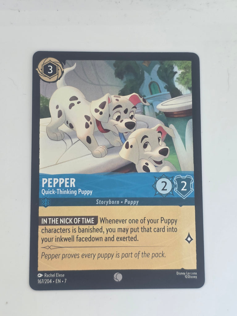 Lorcana | Archazia's Island | #167/204 | Pepper - Quick-Thinking Puppy | Common