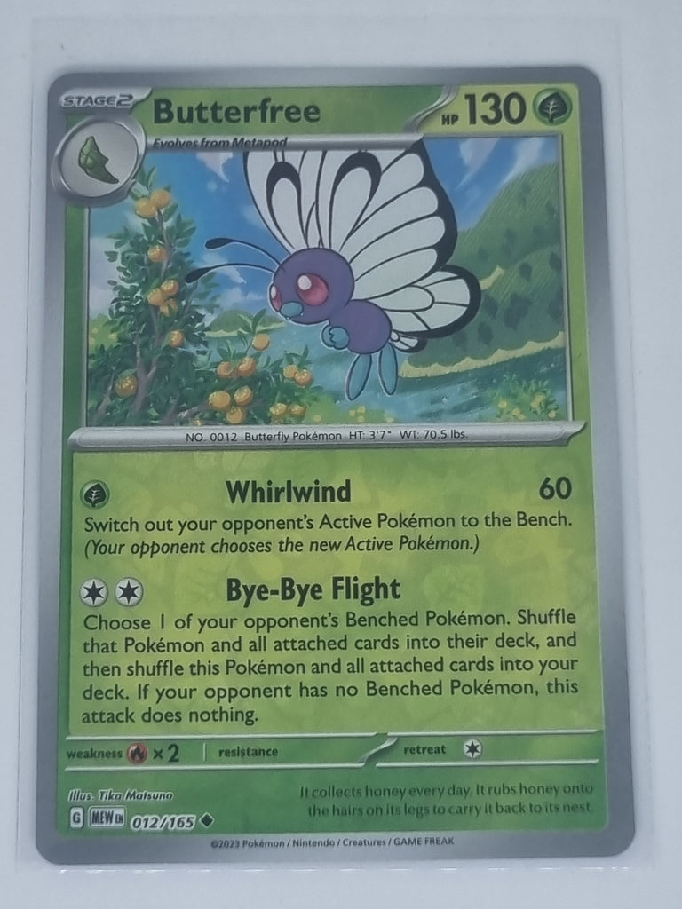 Pokemon TCG - Pokemon 151 - #012/165 - Reverse Holo - Butterfree - Uncommon