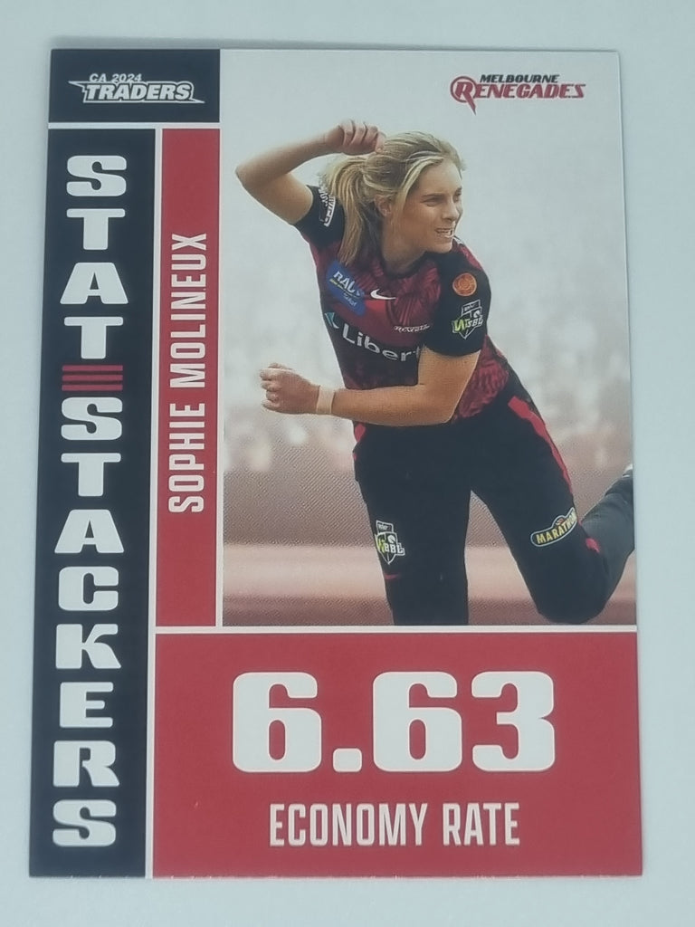 2024-25 LUXE Cricket - Stat Stackers - #SS23 - Sophie Molineux - Renegades