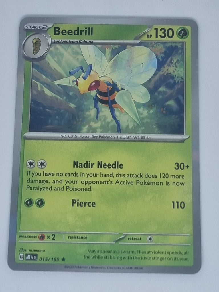 Pokemon TCG - Pokemon 151 - #015/165 - Beedrill - Rare