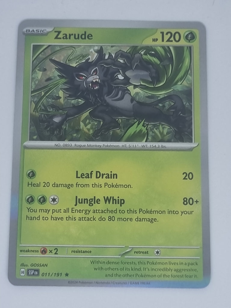 pokemon card zarude Pokemon Card Zarude V Gold Plastic Card Custom Made Trading Card Gift Present German Limited