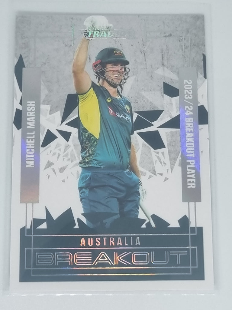 2024-25 LUXE Cricket - Breakouts White - #BO01 - Mitchell Marsh - Australia