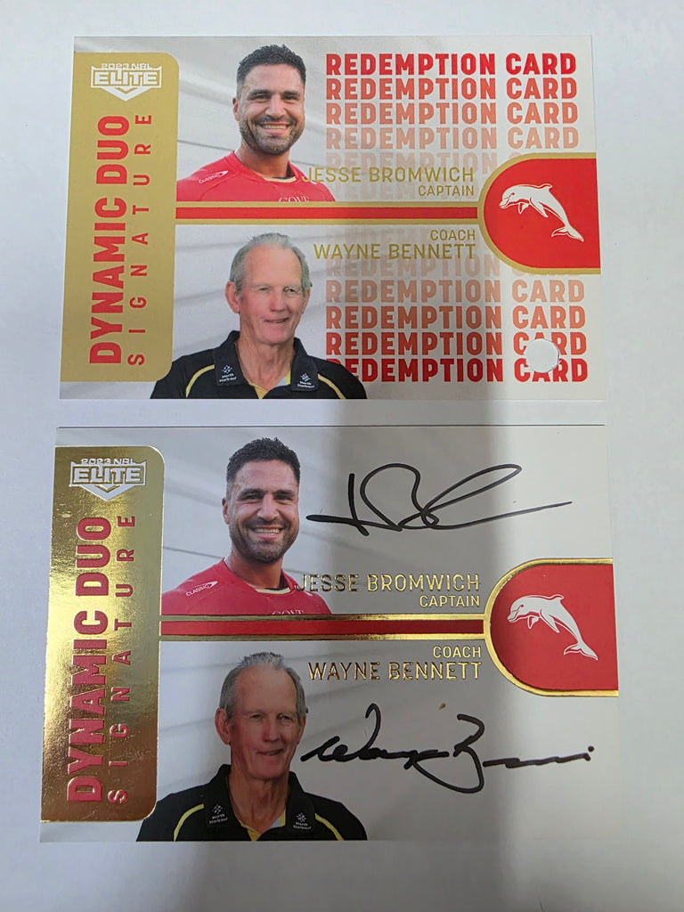 2023 Elite NRL-Dynamic Duo Signature-DDS1-097/132-Bennett & Bromwich