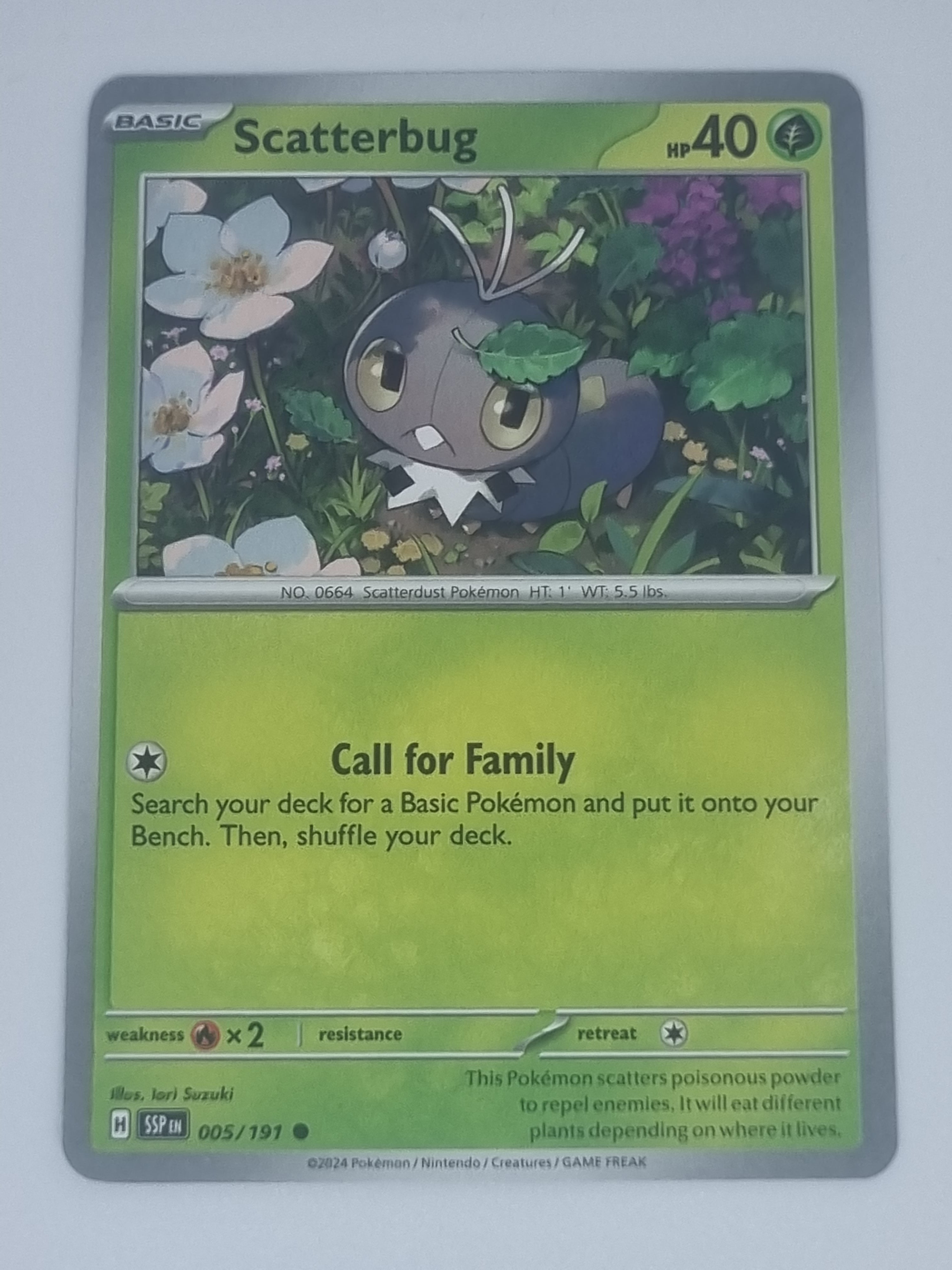 Pokemon TCG - Surging Sparks - #005/191 - Scatterbug