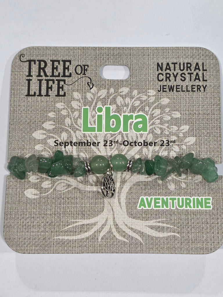 Tree of Life | Libra | Aventruine Bracelet | Natural Crystal Jewellery