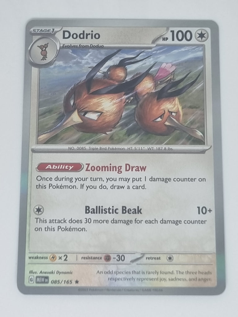 Pokemon TCG - Pokemon 151 - #085/165 - Dodrio - Rare