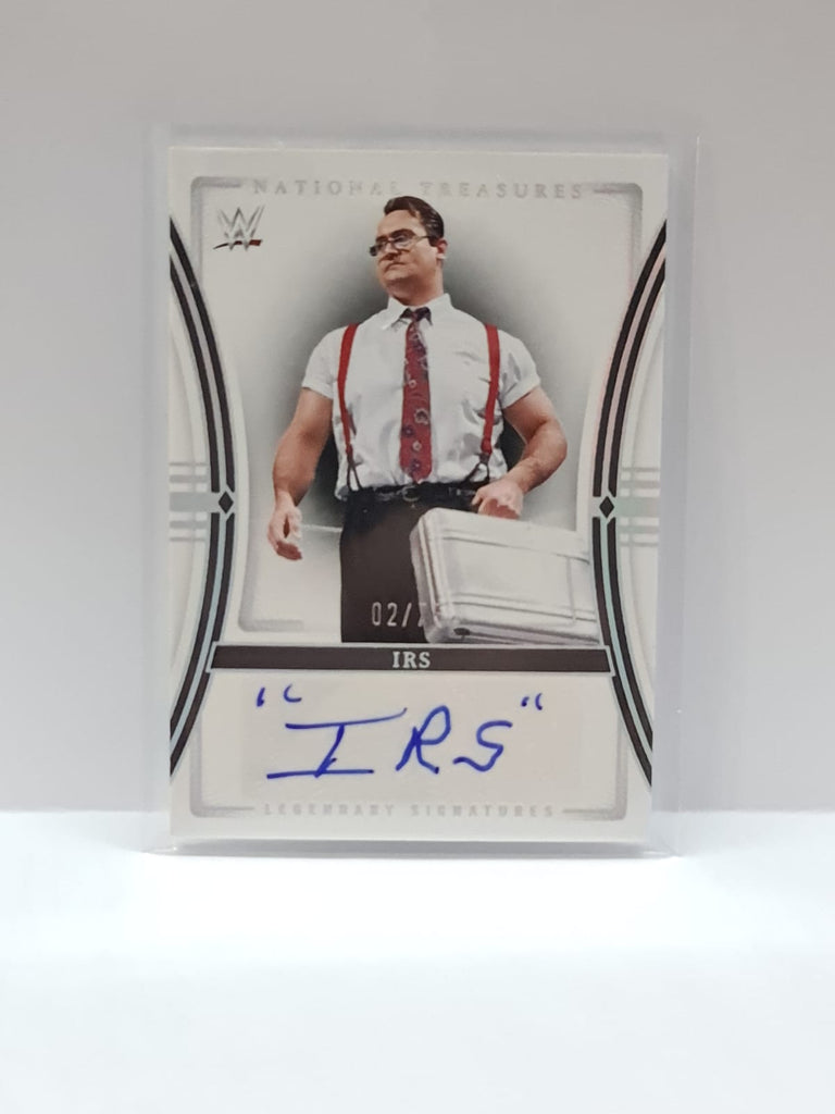 WWE Panini 2024 National Treasures | Legendary Signatures | #LS-IRS | IRS | #02/75