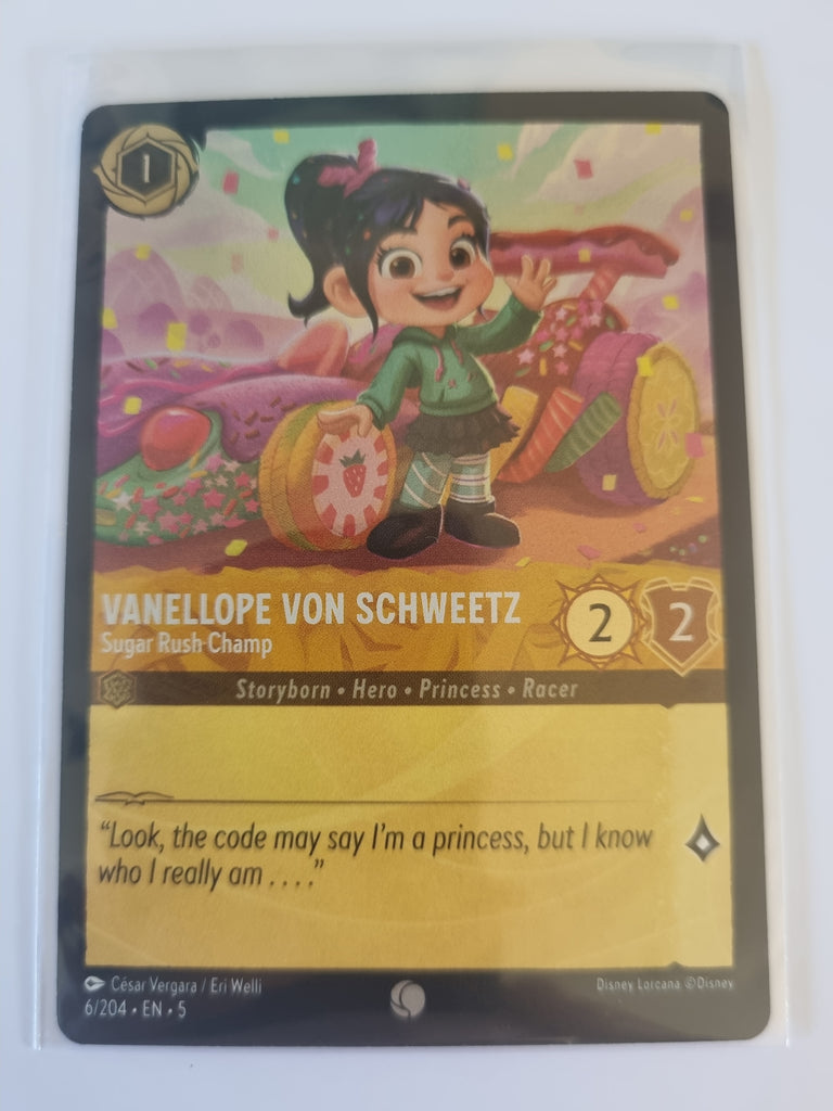 Shimmering Skies - FOIL - Vanellope Von Schweetz - Sugar Rush Champ 6/204 Common