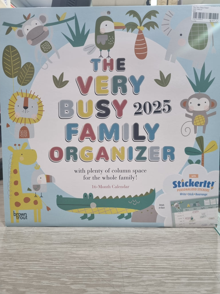 The Very Busy Family Organizer - Large 30x30cm - 2025 Calendar