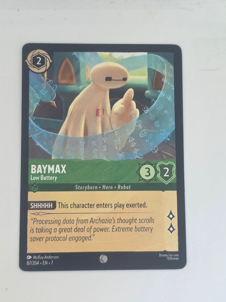 Lorcana | Archazia's Island | #87/204 | Baymax - Low Battery | Common