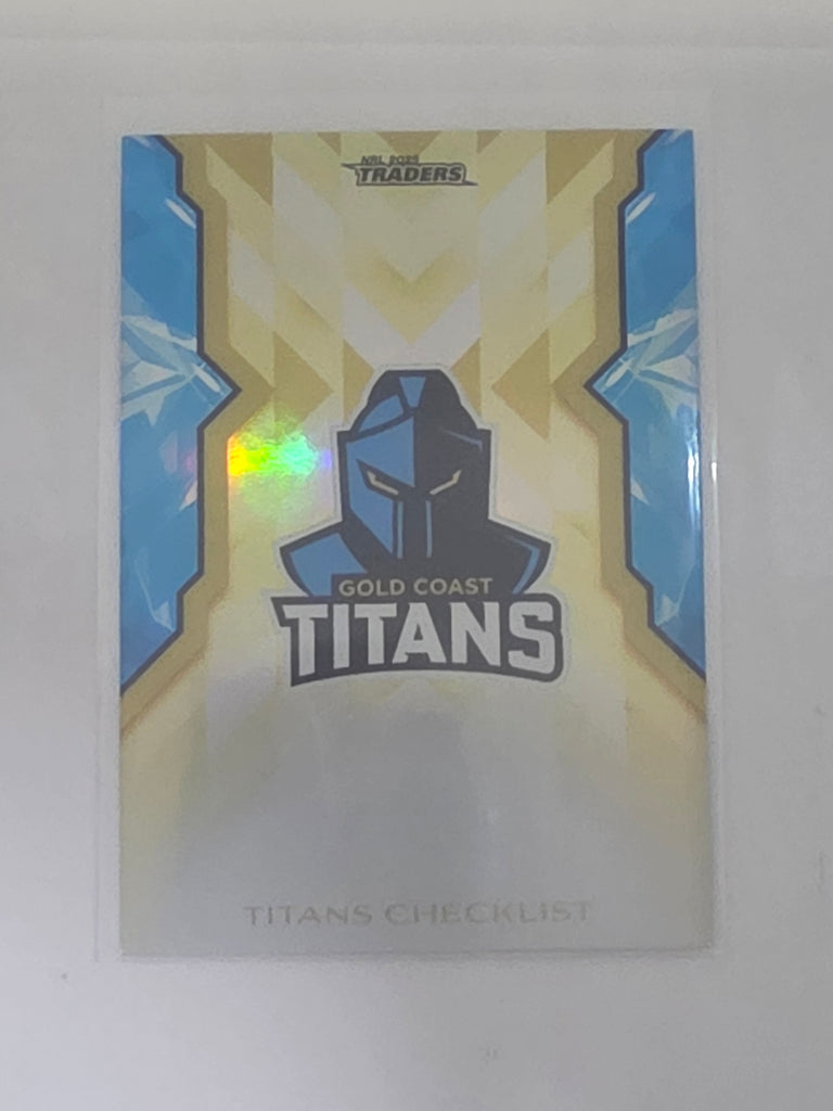 NRL 2025 Traders Titanium | NRLW Gold | #WG22 | Checklist | #115/197 | Titans