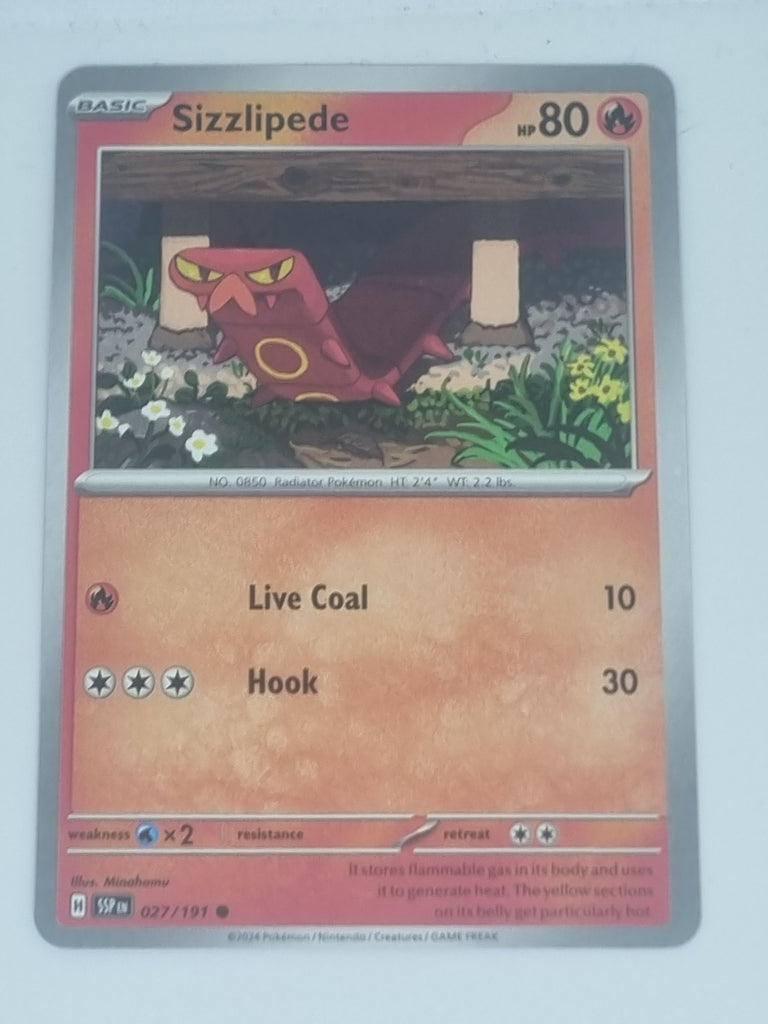 Pokemon TCG - Surging Sparks - #027/171 - Sizzlipede - Common