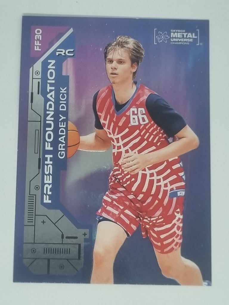 2023 Skybox Metal Universe Champions - Fresh Foundations - #FF30 - Gradey Dick