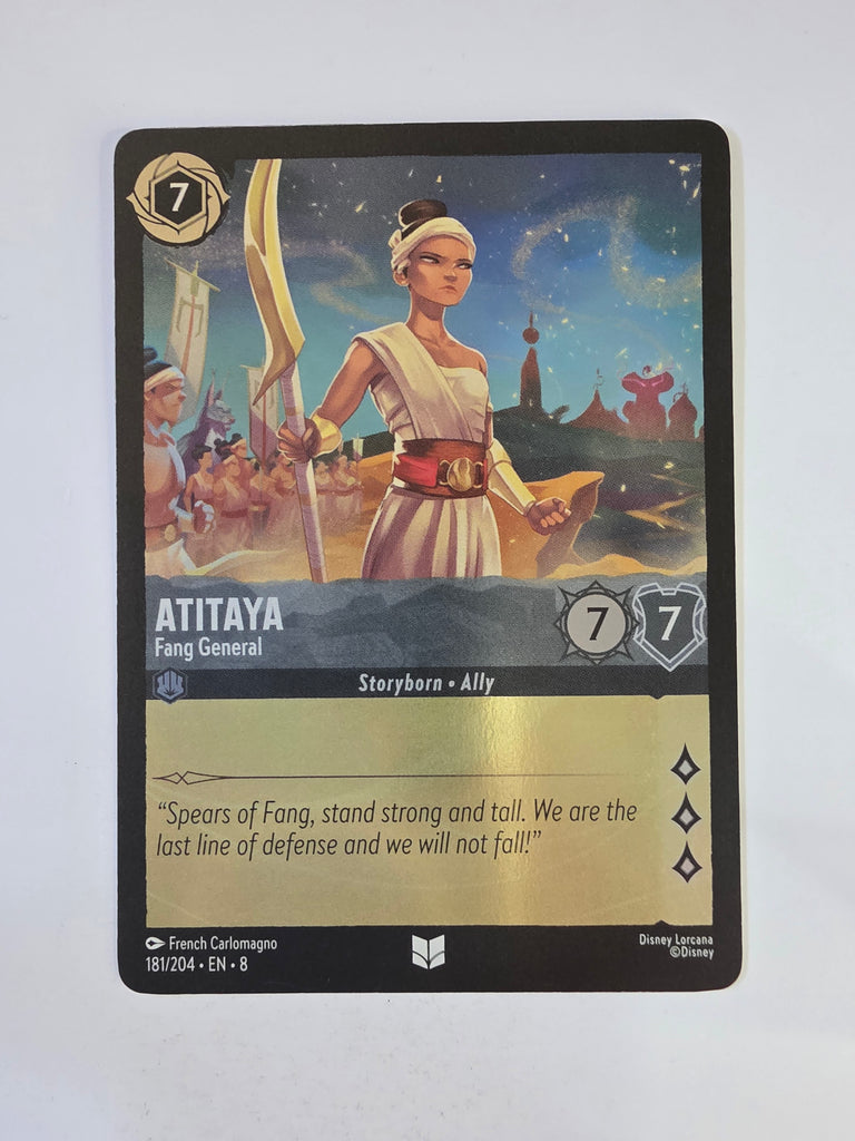Disney Lorcana Reign of Jafar | Coldfoil | Atitaya Fang General | #181 | Uncommon