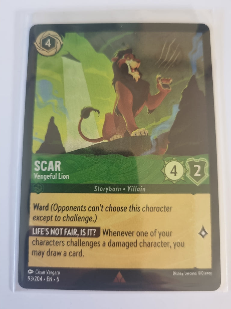 Shimmering Skies - FOIL - Scar - Veneful Lion - 93/204 - Rare