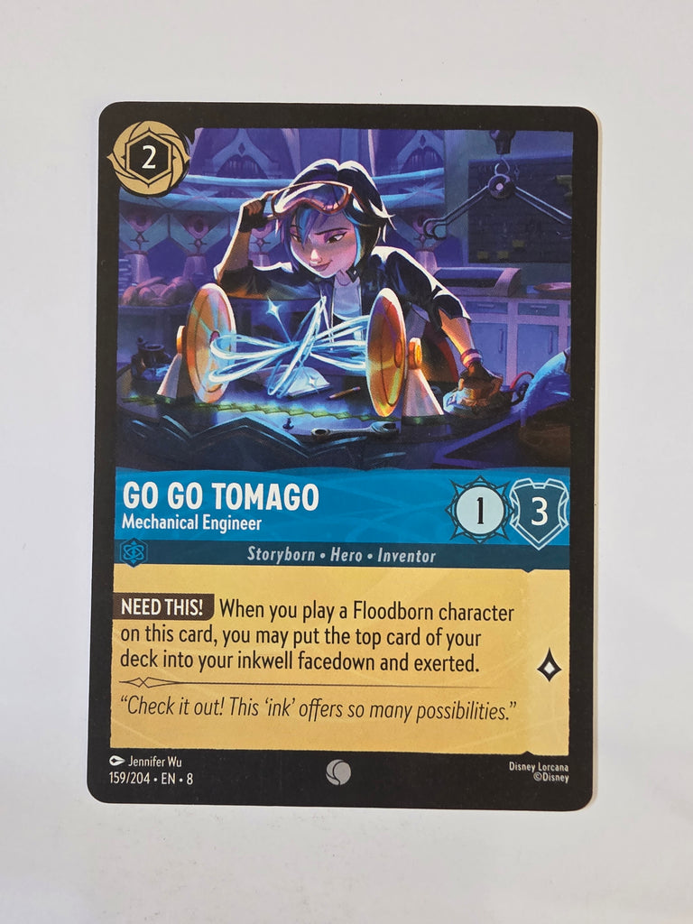 Disney Lorcana Reign of Jafar | Go Go Tomago Mechanical Engineer | #159 | Common