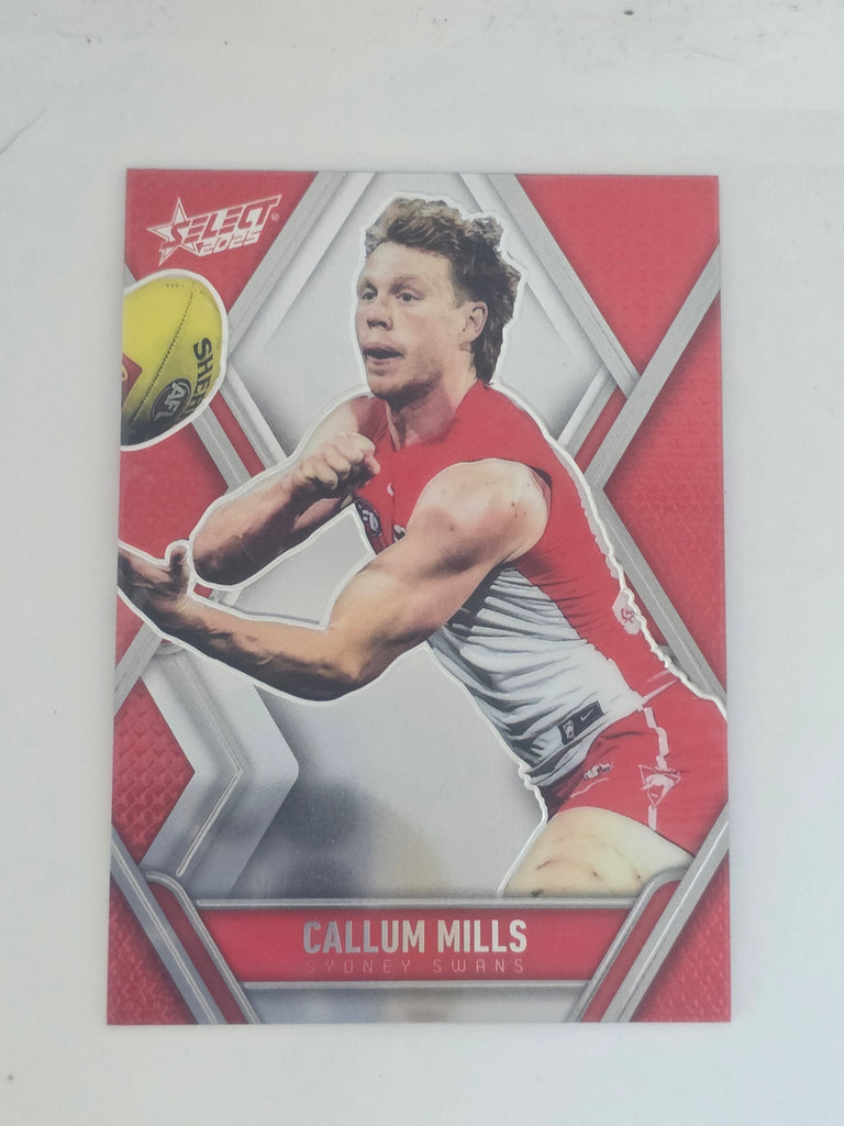 AFL Footy Stars 2025 | Luminous Base | #L173 | C. Mills | Sydney Swans